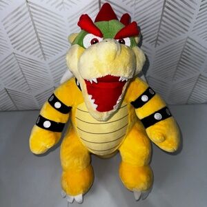 Build A Bear Super Mario Bros Bowser King Koopa 18" Plush Plushie BAB‎ 2021